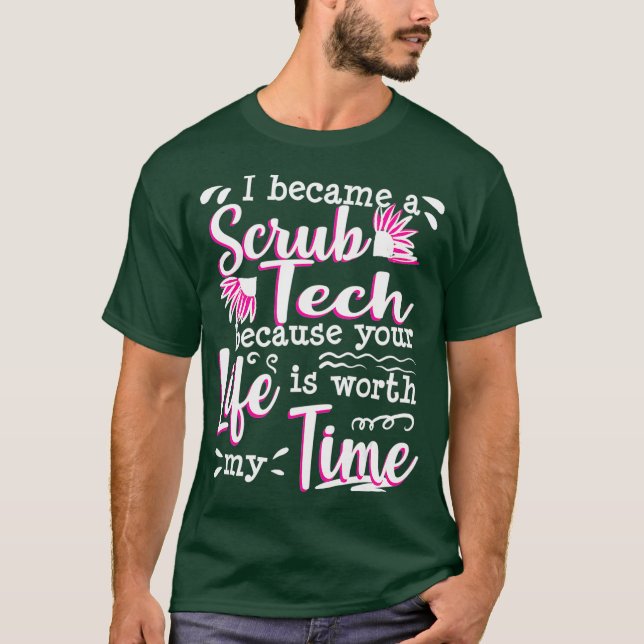Camiseta Presente de citação do Surgist Tecnológico Scrub T (Frente)