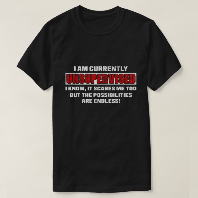 Camiseta Presente de Citação Engraçada e Sarcástica Atualme (Frente do Design)