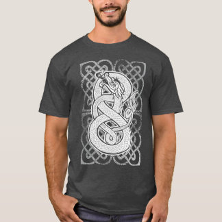 Camiseta Presente de cobra de dragão medieval celíaco