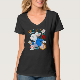 Camiseta Presente de coelho| Alice No País Das Maravilhas —