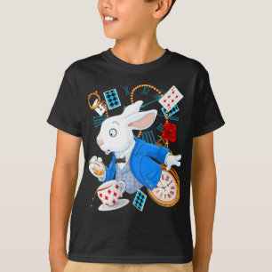 Camiseta Presente de coelho Alice No País Das Maravilhas