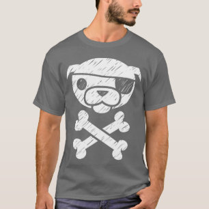 Camiseta Presente de colheita de cães e ossos cruzados