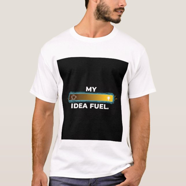 Camiseta Presente de Combustível para Ideias de Engenheiro  (Frente)