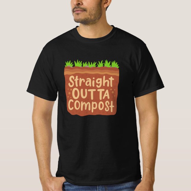 Camiseta Presente de Composto de Jardim (Frente)