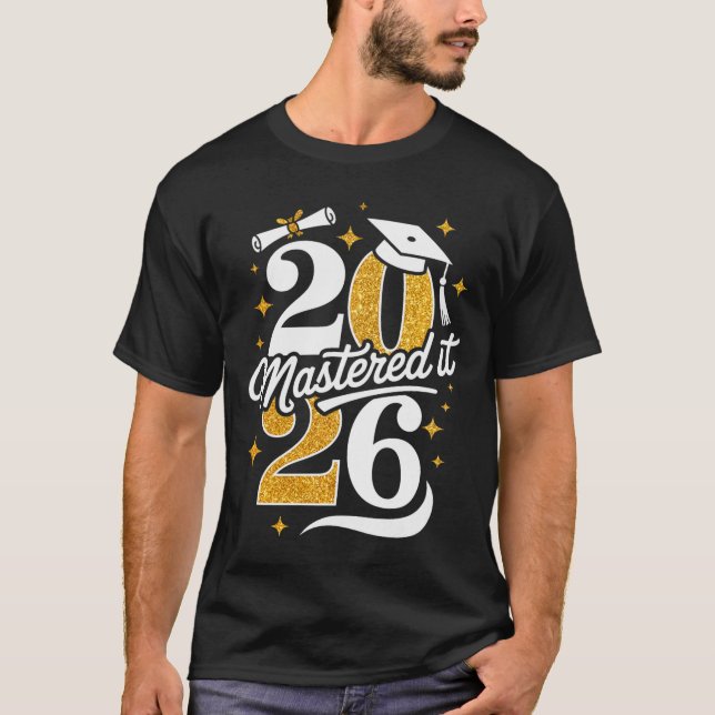 Camiseta Presente de Conclusão de Curso do Mestre de 2026 M (Frente)