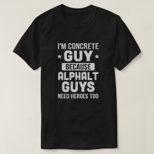Camiseta Presente De Concreto Engraçado Para Trabalhador D