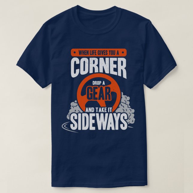 Camiseta Presente De Condutor De Automóveis De Corrida De M (Frente do Design)