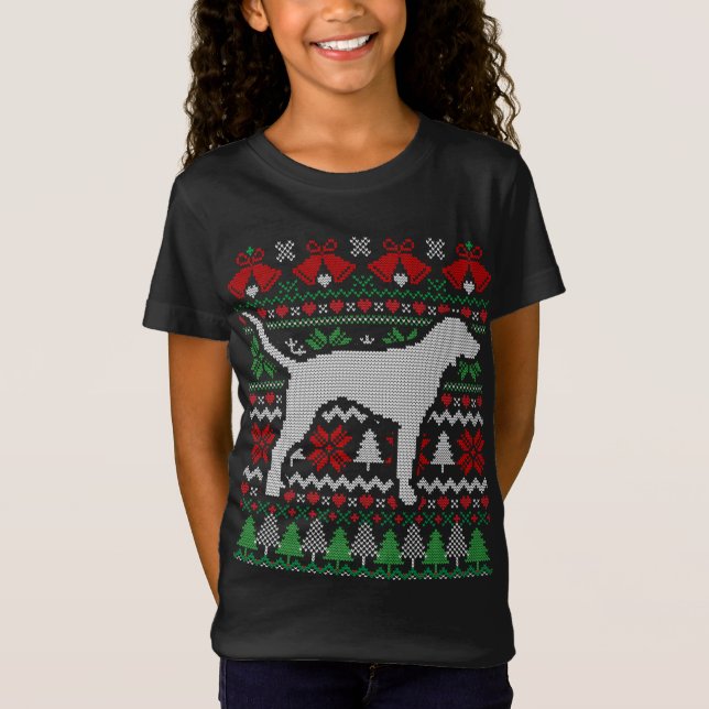 Camiseta Presente de Conhound Bluetick de Natal (Frente)