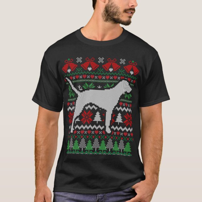 Camiseta Presente de Conhound Bluetick de Natal (Frente)