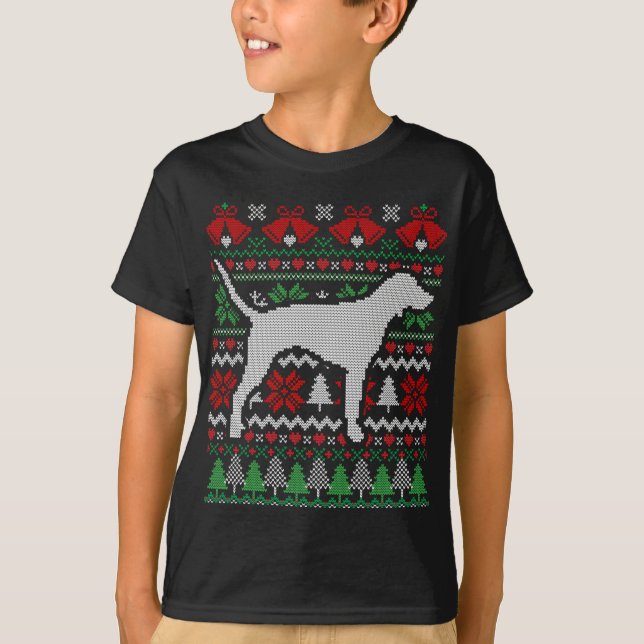 Camiseta Presente de Conhound Bluetick de Natal (Frente)