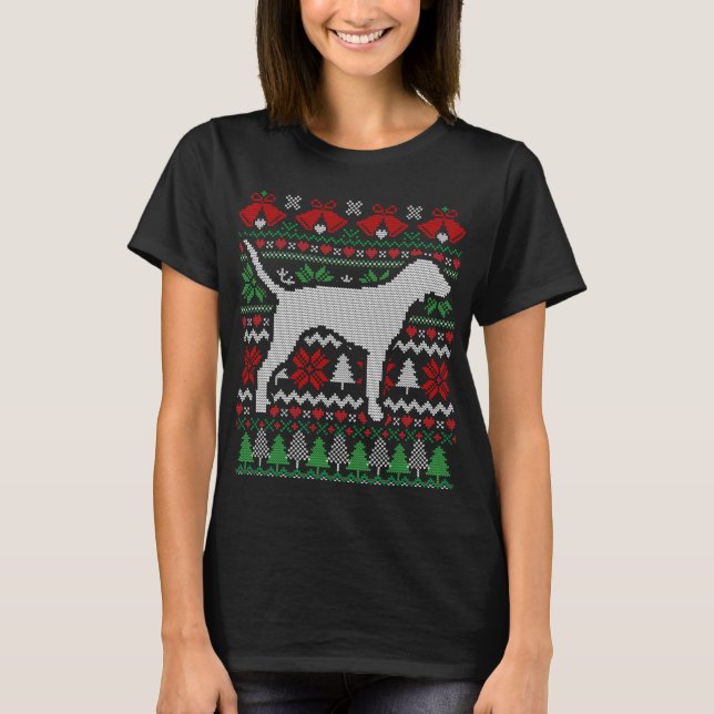 Camiseta Presente de Conhound Bluetick de Natal (Frente)