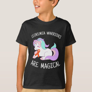 Camiseta Presente de Consciência da Leucemia Unicórn