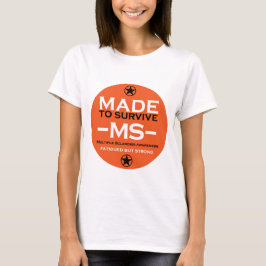 Camiseta Presente de Consciência de Sobrevivência com Escle
