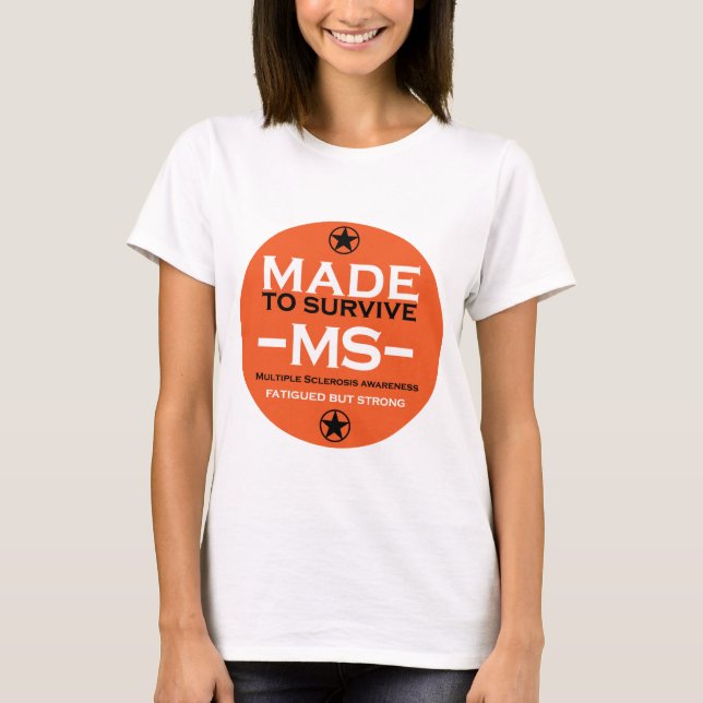 Camiseta Presente de Consciência de Sobrevivência com Escle (Frente)