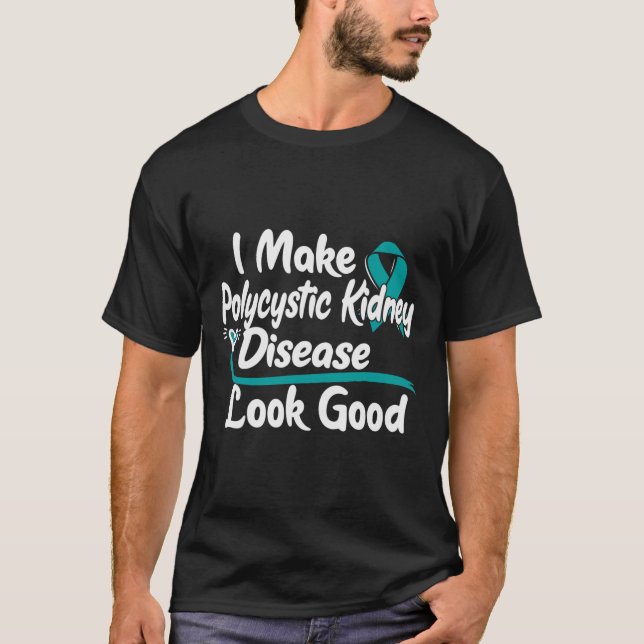 Camiseta Presente de consciência - Doença renal policística (Frente)