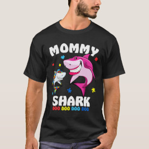 Camiseta Presente de consciência sobre o Autismo dos Tubarõ