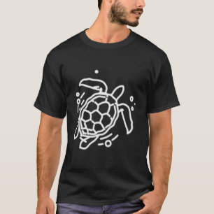 Camiseta Presente de Contorno do Ícone da Linha de Crachá d