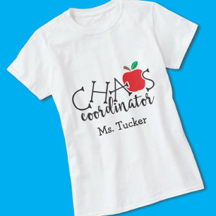 Camiseta Presente de Coordenador do Caos para Professor