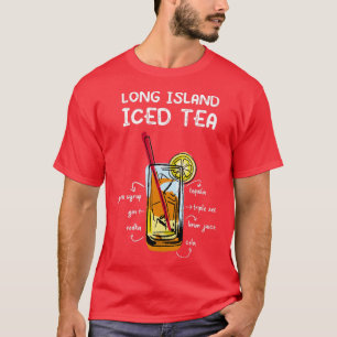 Camiseta Presente de coquetel de chá gelado em Long Island