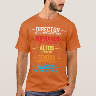 Camiseta Presente de Coro de Música Engraçado Reconheciment