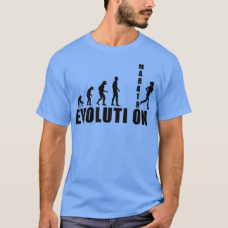 Camiseta presente de corredor da maratona de EVOLUÇÃO