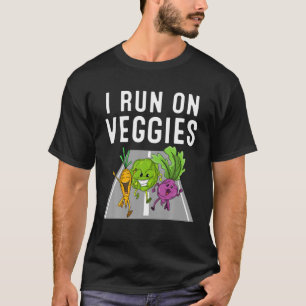 Camiseta Presente de Corredor Vegetariano Engraçado Atlet