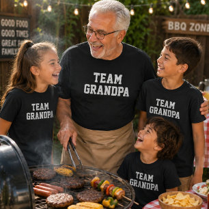 Camiseta Presente de Correspondência para Avô e Crianças Fa