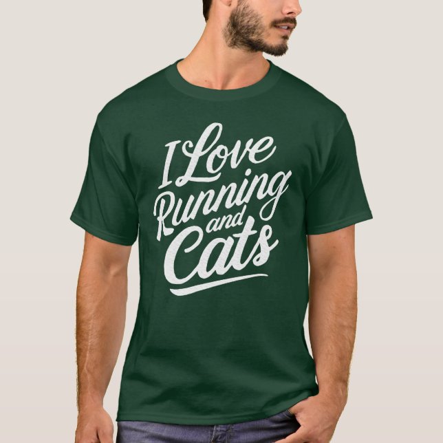Camiseta Presente de Corrida de Lover de Gatos e Correntes (Frente)