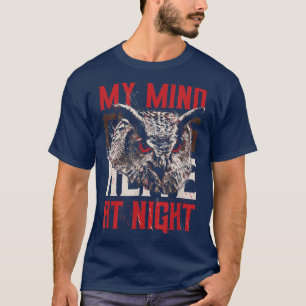 Camiseta Presente de Coruja Noturna para Amantes de Coruja