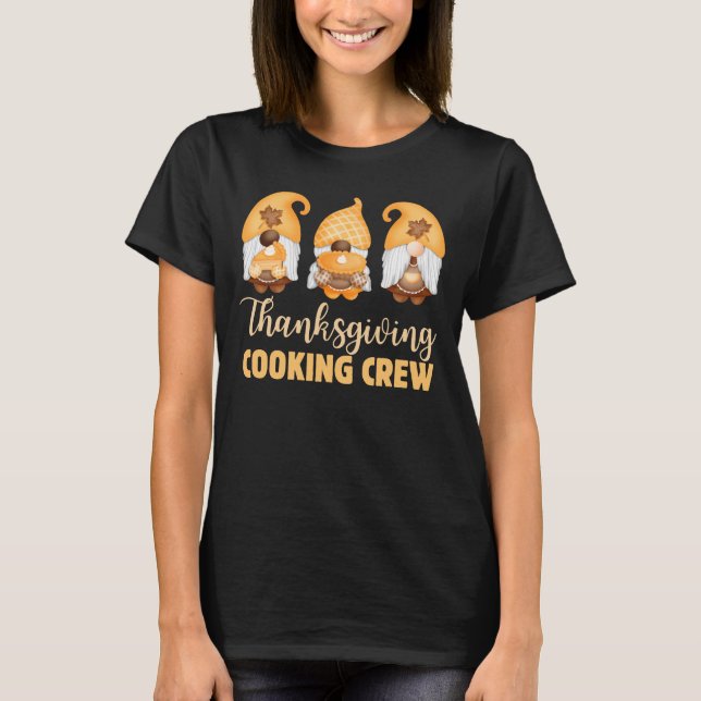 Camiseta Presente de Cozinhar de Ação de Graças (Frente)