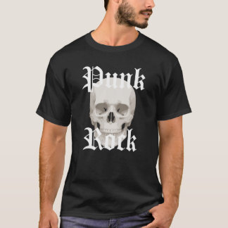 Camiseta presente de crânio de punk rock
