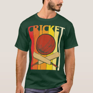 Camiseta Presente de críquete Vintage dos anos 80