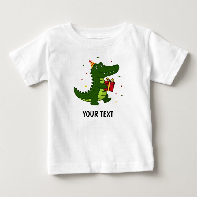 Camiseta Presente de Crocodilo Fofo (Frente)