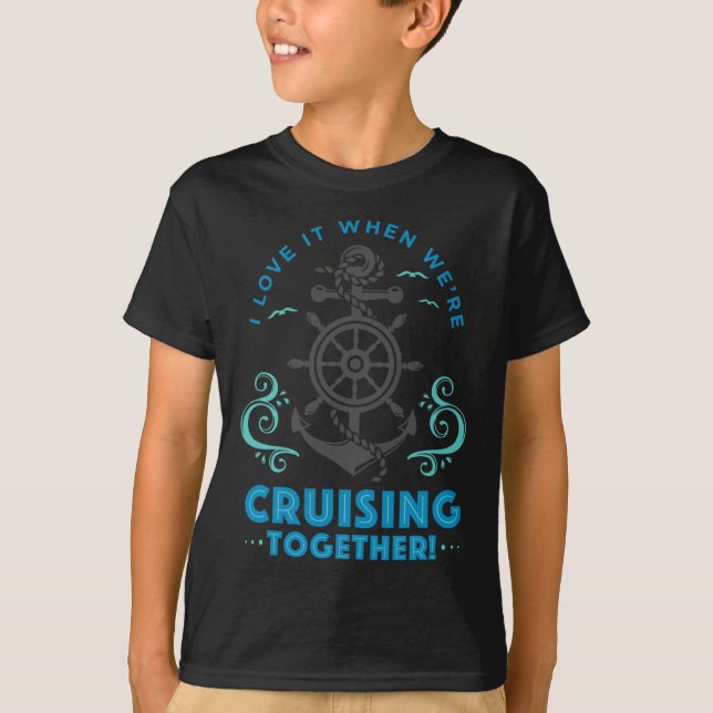 Camiseta Presente de Cruzeiro de Lua de Mel de Marido e Mul (Frente)