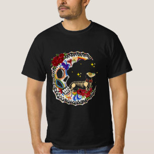 Camiseta Presente de Dachshund e Lua de Açúcar no Hallowe