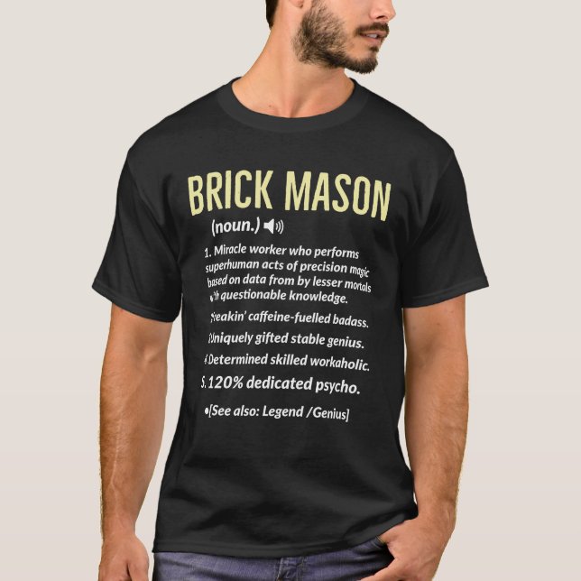 Camiseta Presente de Definição de Motivo de Brick (Frente)