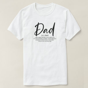 Camiseta Presente de Definição de Pai Significativo para o