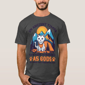 Camiseta Presente de design de gato pescador branco de acam