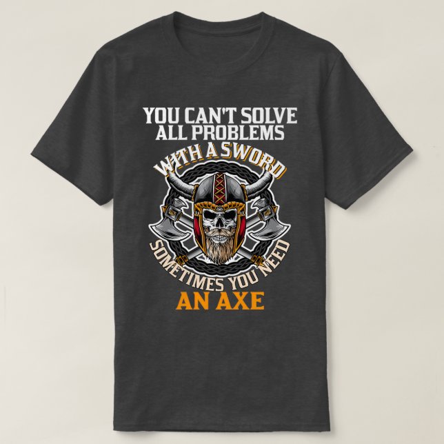 Camiseta Presente de Design de mitologia nórdica Viking (Frente do Design)