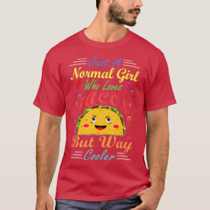 Camiseta Presente De Design De Taco Colorido Para Filha Ou 