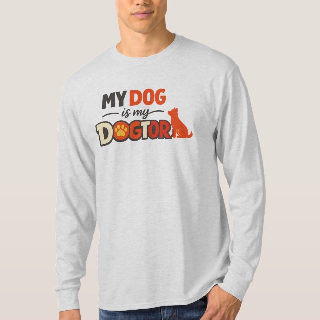 Camiseta Presente de Design do Dogtor Pun para Amantes de C (Frente)