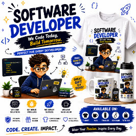 Camiseta Presente de Design para Desenvolvedor de Software