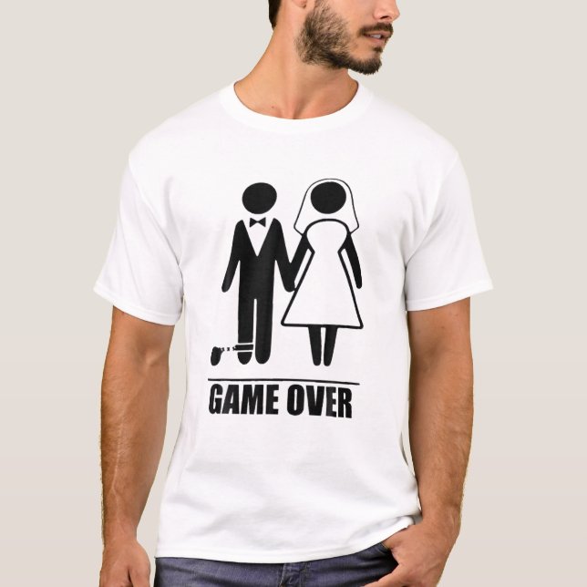 Camiseta Presente de Despedida de Solteiro Engraçado para H (Frente)