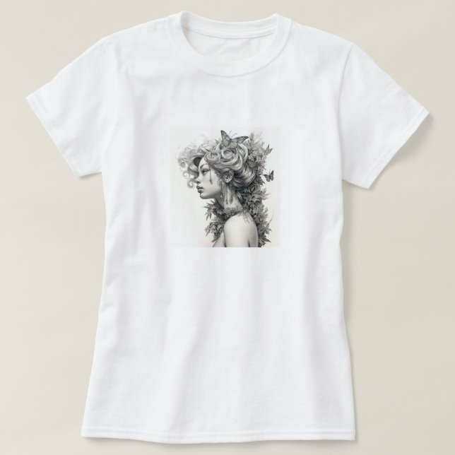 Camiseta Presente de Dia de as mães da Mãe Moderna de Foto  (Frente do Design)