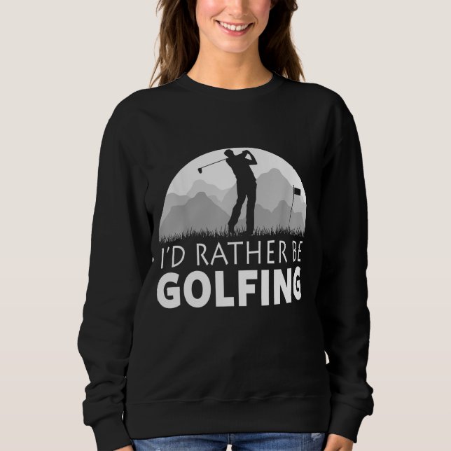 Camiseta Presente de Dia de os pais de Golfe Engraçado (Frente)