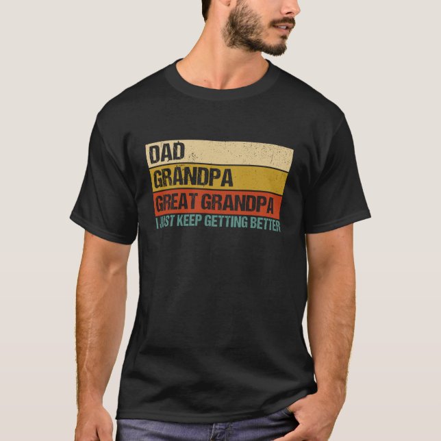 Camiseta Presente de Dia de os pais do Netos Avô (Frente)