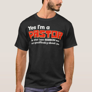 Camiseta Presente de Dia de os pais do Pastor engraçado par