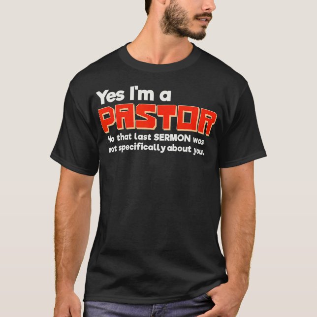 Camiseta Presente de Dia de os pais do Pastor engraçado par (Frente)