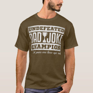 Camiseta presente de dia de os pais engraçada do campeão de