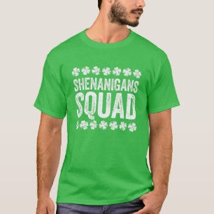 Camiseta Presente de Dia de São Patrício Esquadrão Shena